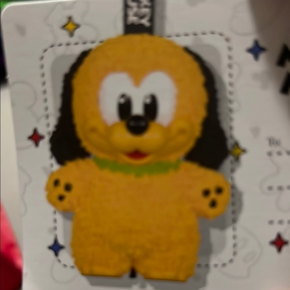 PLUTO Mickey family cute together Keychain with Black and Yellow